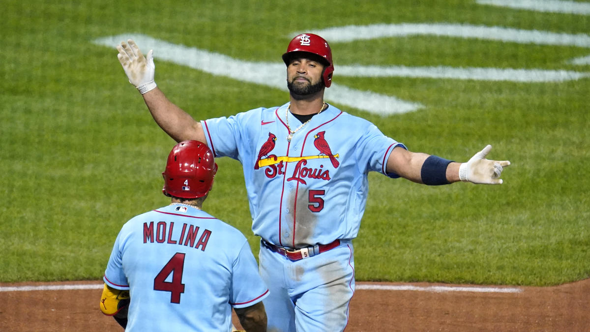 Are the Cardinals better in their baby blue uniforms? 