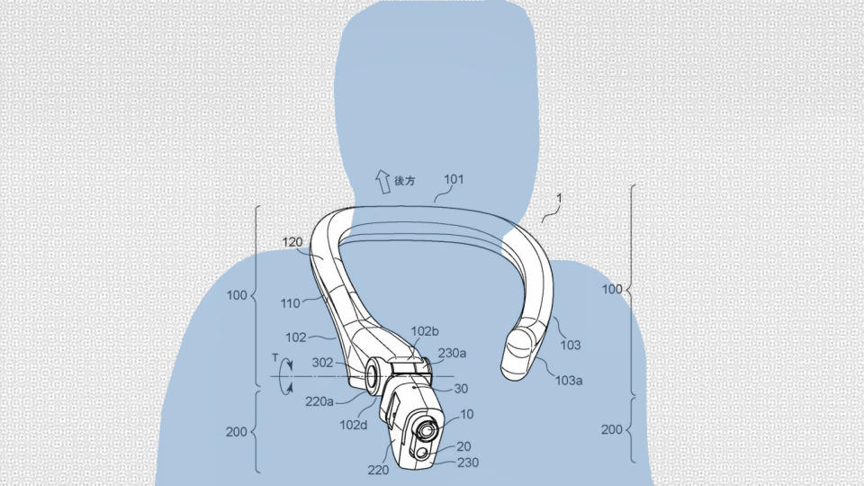 Canon wearable camera patent – a camera that is worn around the neck