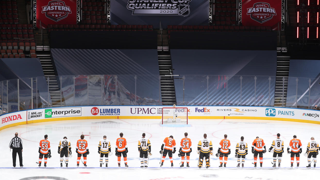 Performative gestures by the NHL and its teams regarding Black lives won't held up well against critical examination. (Photo by Chase Agnello-Dean/NHLI via Getty Images)