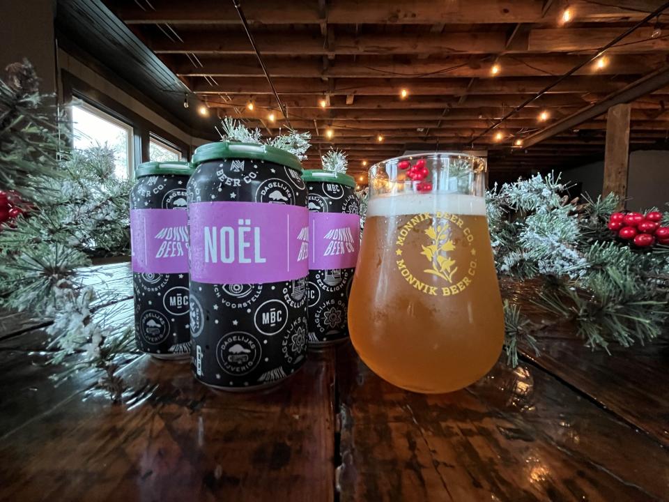 This year, Monnik Brewing Co. is brewing its Christmas beer, Noël, a Belgian-style tripel brewed with lavender flowers and fresh ginger. This beer is golden in color with a big floral aroma, mild ginger spice flavor and Belgian yeast esters of fruit and bubblegum.