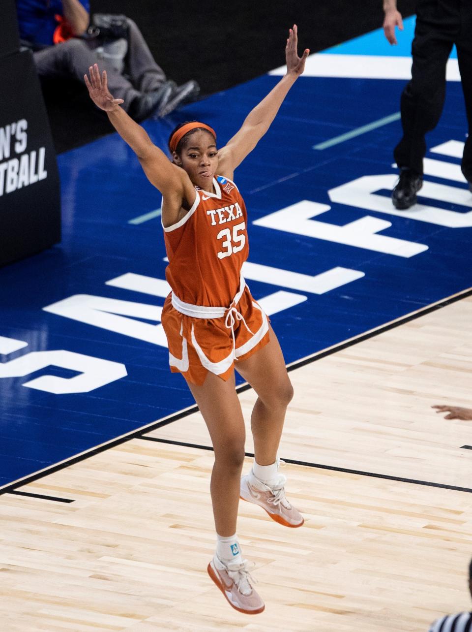 Texas forward Charli Collier helped lead the Longhorns to the Elite Eight of the NCAA women's basketball tournament following an upset of No. 2 seed Maryland in the Sweet 16.