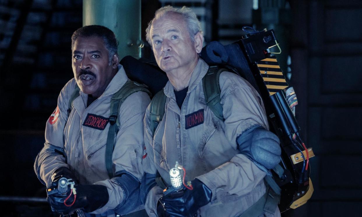 <span>Class of 1984 … Ernie Hudson and Bill Murray in Ghostbusters: Frozen Empire.</span><span>Photograph: Jaap Buitendijk/Courtesy of Sony Pictures</span>