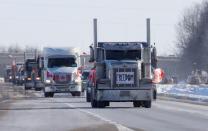Truckers arrive in Ottawa to protest COVID-19 vaccine mandate