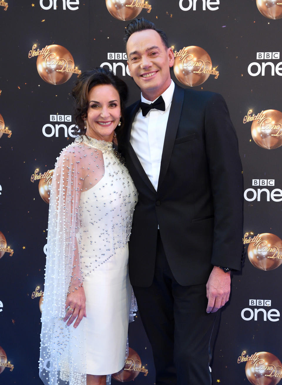 Shirley Ballas and Craig Revel-Horwood attend the red carpet launch for 'Strictly Come Dancing 2018' at Old Broadcasting House on August 27, 2018 in London, England.  (Photo by Karwai Tang/WireImage)