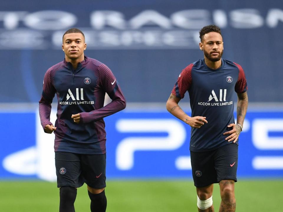 Paris Saint-Germain's Neymar and Kylian Mbappe: POOL/AFP via Getty Images