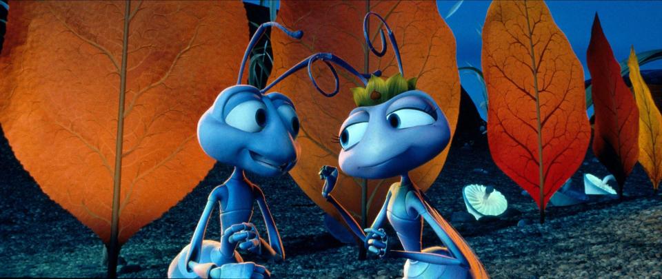 Flik & Princess Atta Film: A Bug'S Life (USA 1998)   Director: John Lasseter & Andrew Stanton 14 November 1998   **WARNING** This Photograph is for editorial use only and is the copyright of DISNEYPIXAR and/or the Photographer assigned by the Film or Production Company and can only be reproduced by publications in conjunction with the promotion of the above Film. A Mandatory Credit To DISNEYPIXAR is required. The Photographer should also be credited when known. No commercial use can be granted without written authority from the Film Company.