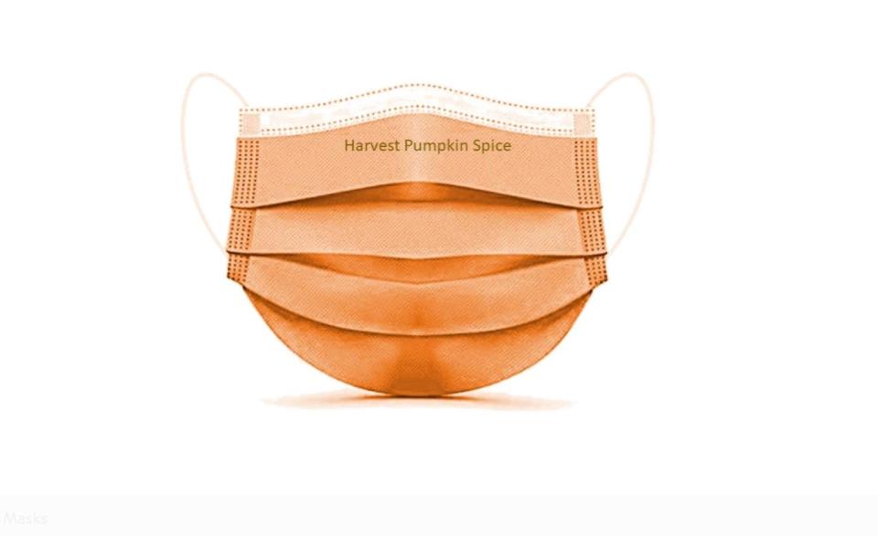 Harvest Pumpkin Spice Adult Scented Masks come in a pack of 10 disposable masks with fragrance oil to let you always be living the best pumpkin spice life. They had been sold out on walmart.com, but cost $10 on ScentedLife.net.