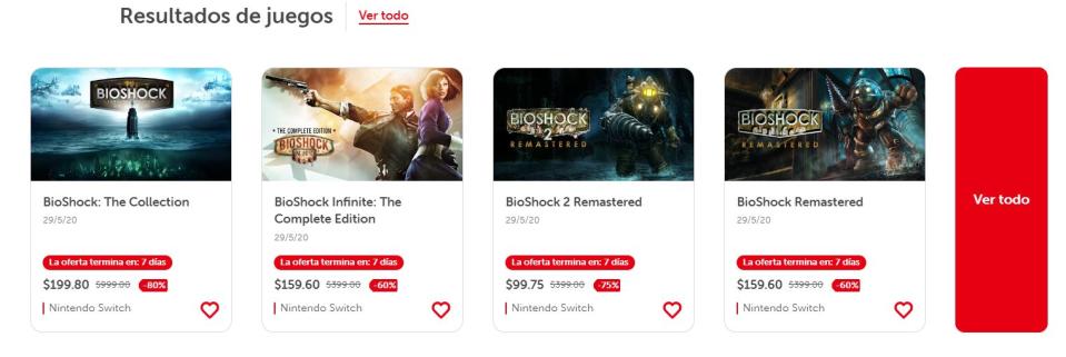 Todos los juegos de BioShock tienen descuento en la eShop de Nintendo
