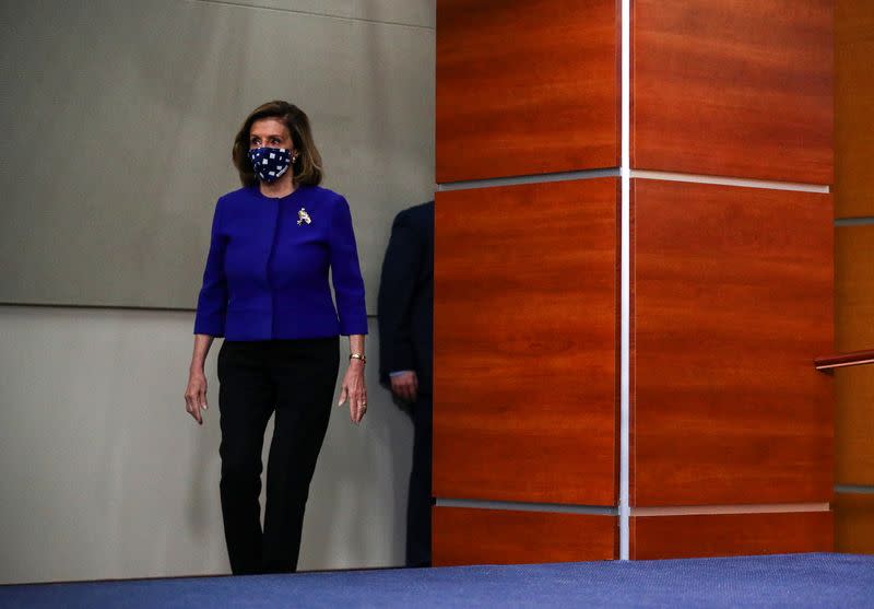 U.S. House Speaker Pelosi holds news conference on Capitol Hill in Washington