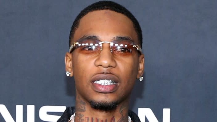 Frequent Young Dolph collaborator Key Glock (above) has been retweeting tributes to his slain friend and cousin by marriage since Dolph’s murder last week. (Photo: Bennett Raglin/Getty Images)