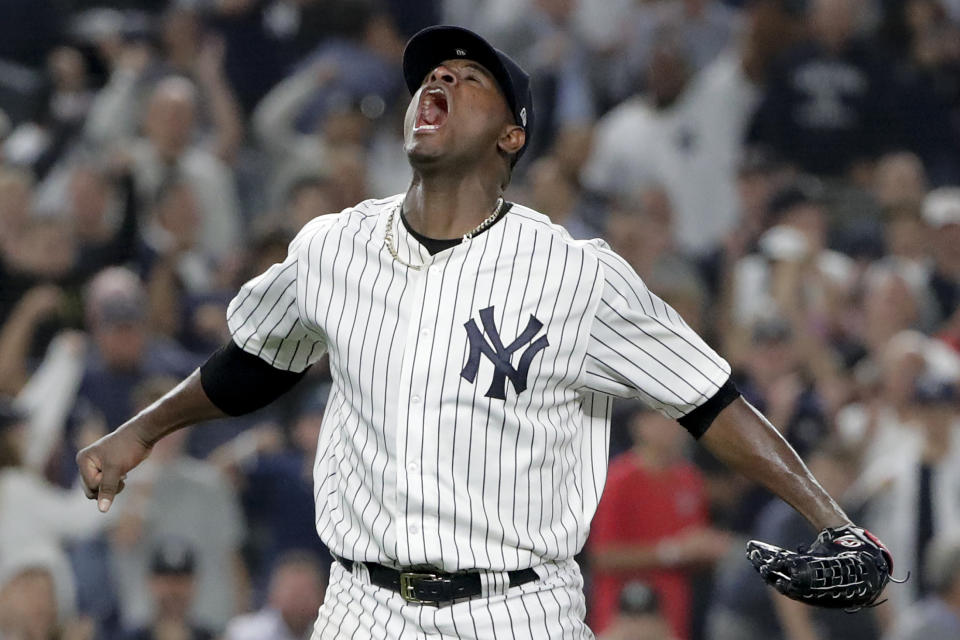 New York Yankees starting pitcher Luis Severino (AP Photo/Frank Franklin II)