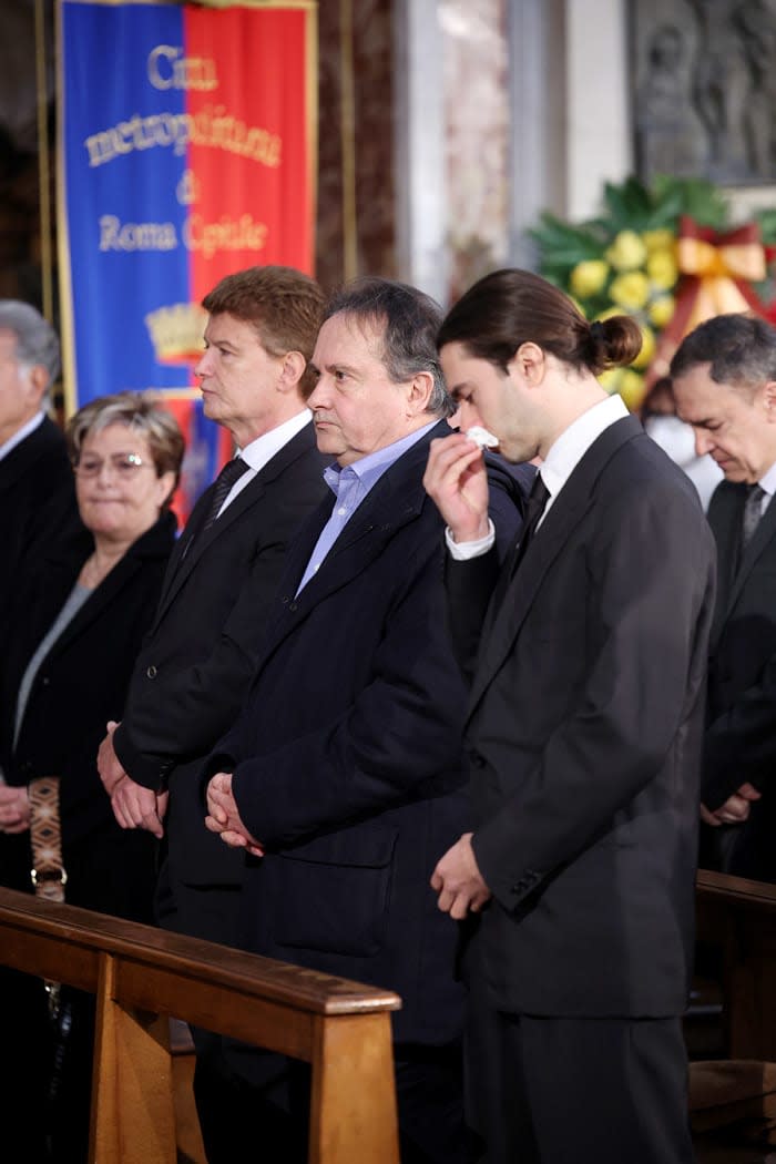 Funeral Gina Lollobrigida, imagen de la familia