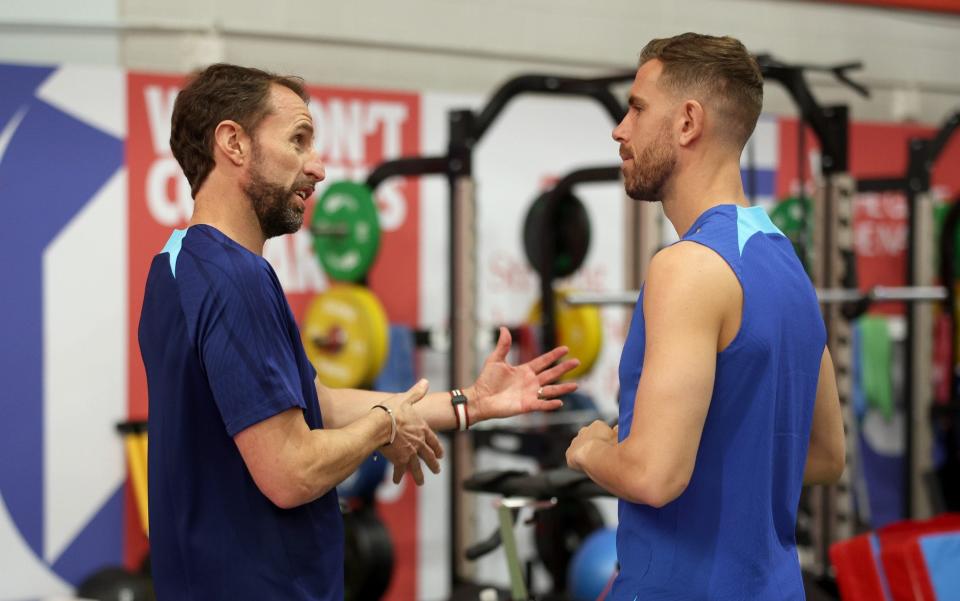 Gareth Southgate and Jordan Henderson - England wary of Senegal as memories of the nasty night in Nice loom large - Eddie Keogh/Getty Images