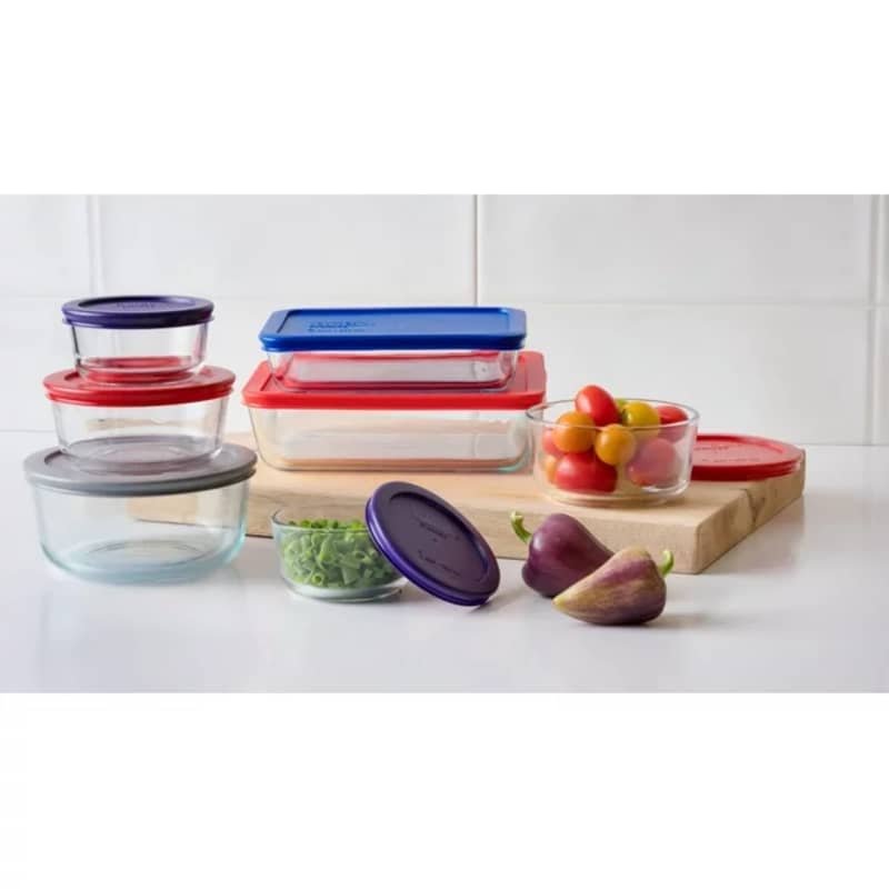 Walmart Pyrex 14 Piece Glass Food Storage Container Set