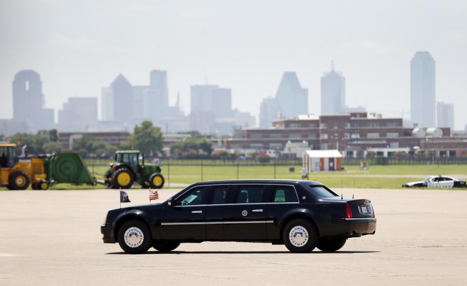 President Obama speaks at memorial for slain Dallas police