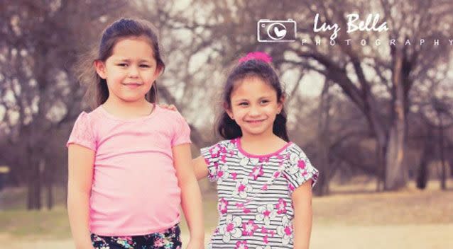 Emily (right) was shot while her sister Rihanna (left) was unharmed. Source: SBG San Antonio