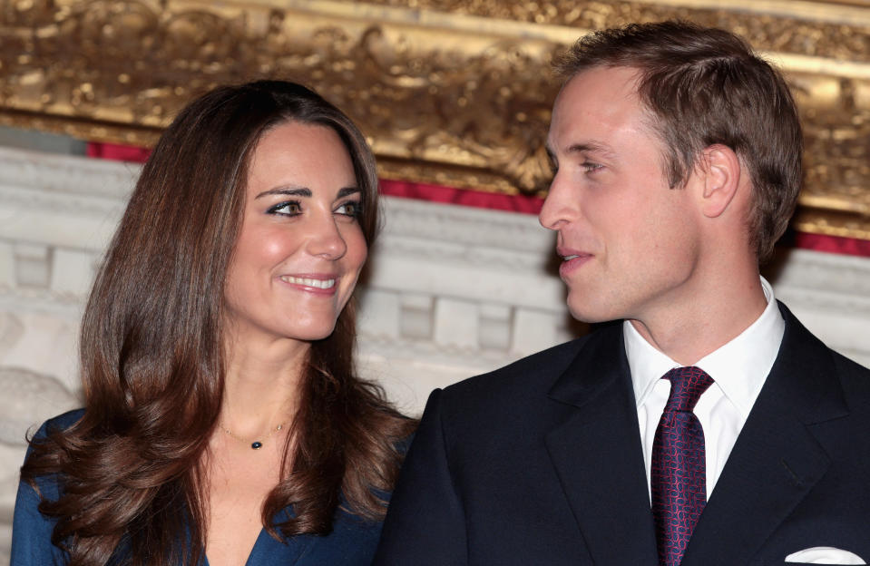 In their 2010 engagement interview, Kate admitted to being “very shy” when she first met her future husband. Source: Getty