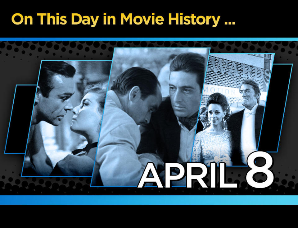On This Day in Movie History April 8 Title Card
