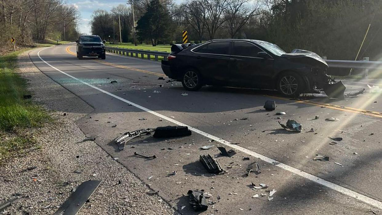 <div>Multi-vehicle collision on Highway 67 in the Town of Ottawa (Credit: Western Lakes Fire District)</div>