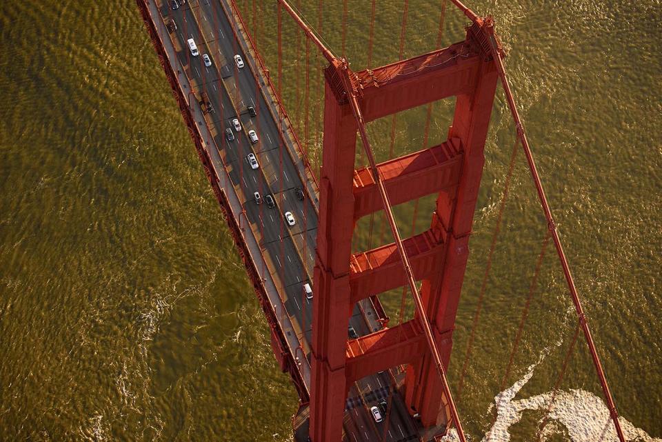 <p>Golden Gate Bridge, San Francisco – Total height is 746 ft (227.4 m). (Photo: Jassen Todorov/Caters News) </p>