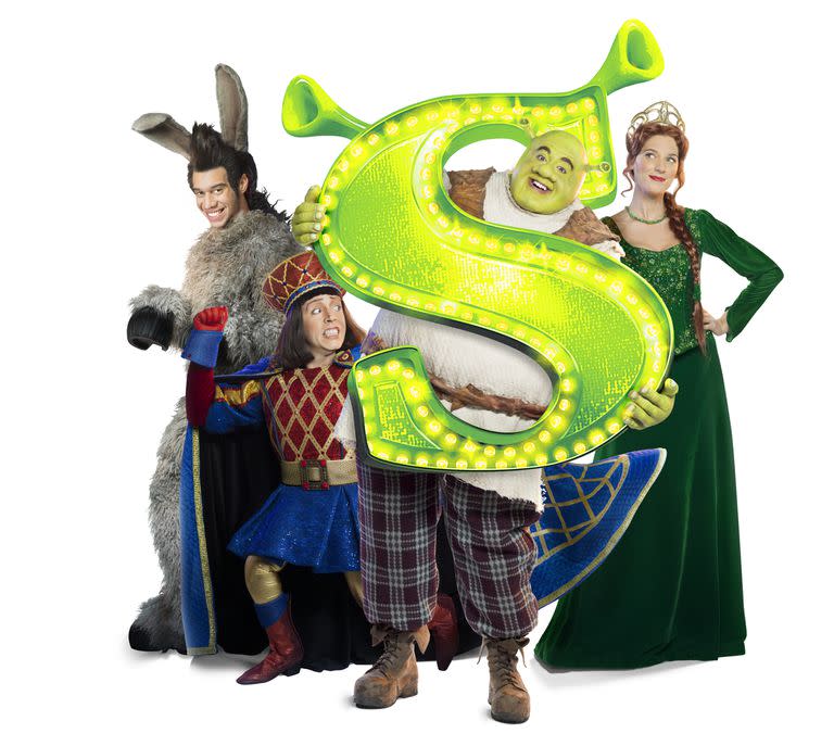 Los protagonistas de la nueva puesta de Shrek, el musical  