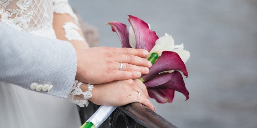wedding bouquet calla lilies
