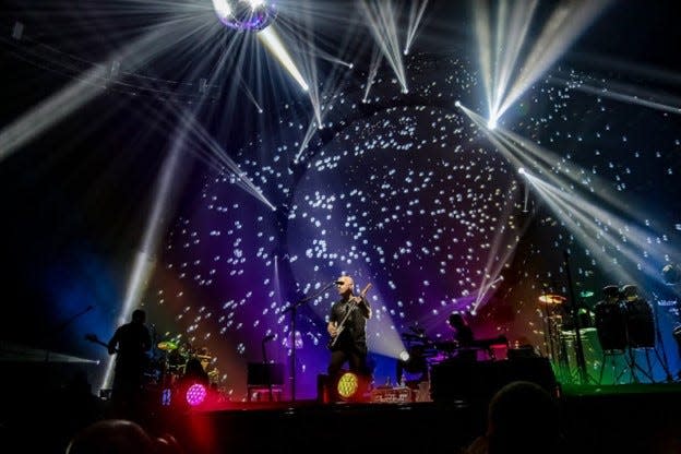 Brit Floyd performs its “50 Years of Dark Side” show May 8, 2023, at the Morris Performing Arts Center in South Bend.