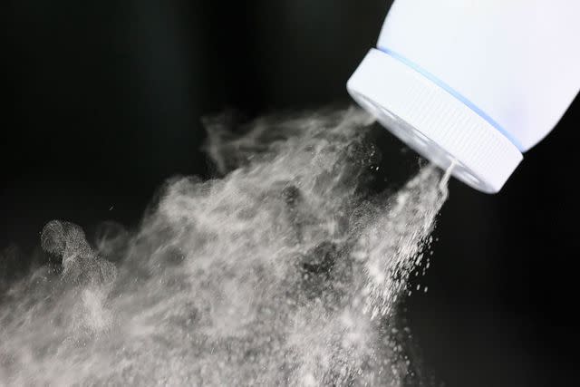 <p>getty</p> Stock image of baby powder