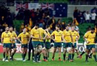 Rugby Union - Rugby Test - England v Australia's Wallabies - Melbourne, Australia - 18/06/16. Australian players react after losing their game against England. REUTERS/Brandon Malone