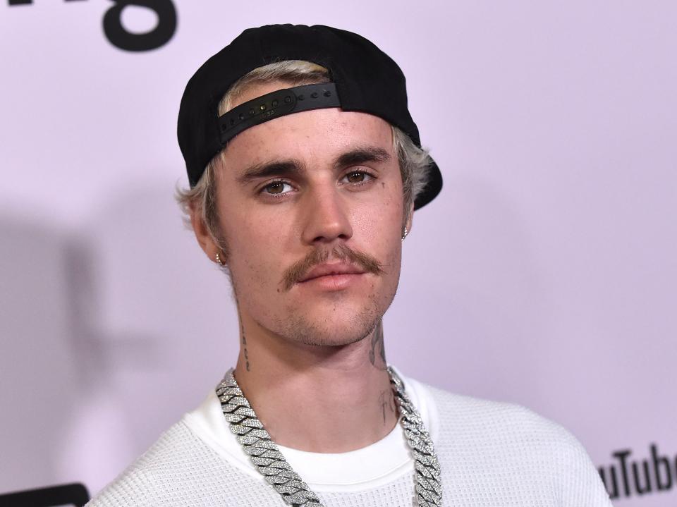 Justin Bieber photographed in January 2020 (AFP via Getty Images)