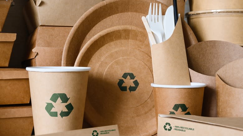 recyclable dinnerware