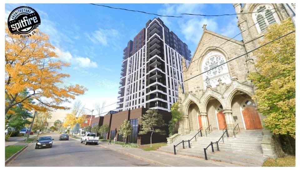 A 12-storey building was previously approved for the site but the land was later sold and the new proposal would have ground level commercial space and six more floors.