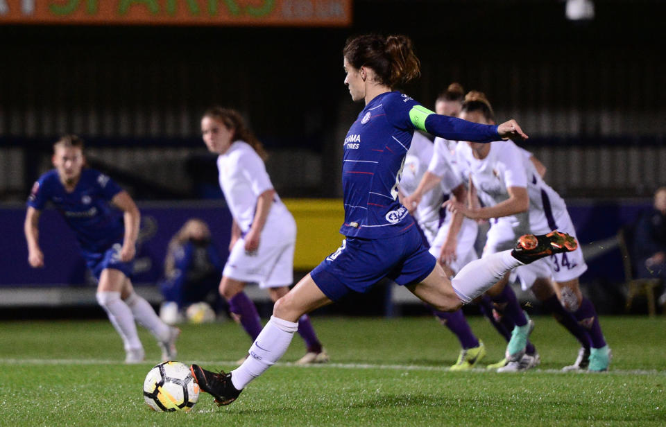 The goal that helped Chelsea to a 1-0 victory over Fiorentina