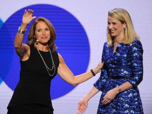 Katie Couric and Marissa Mayer