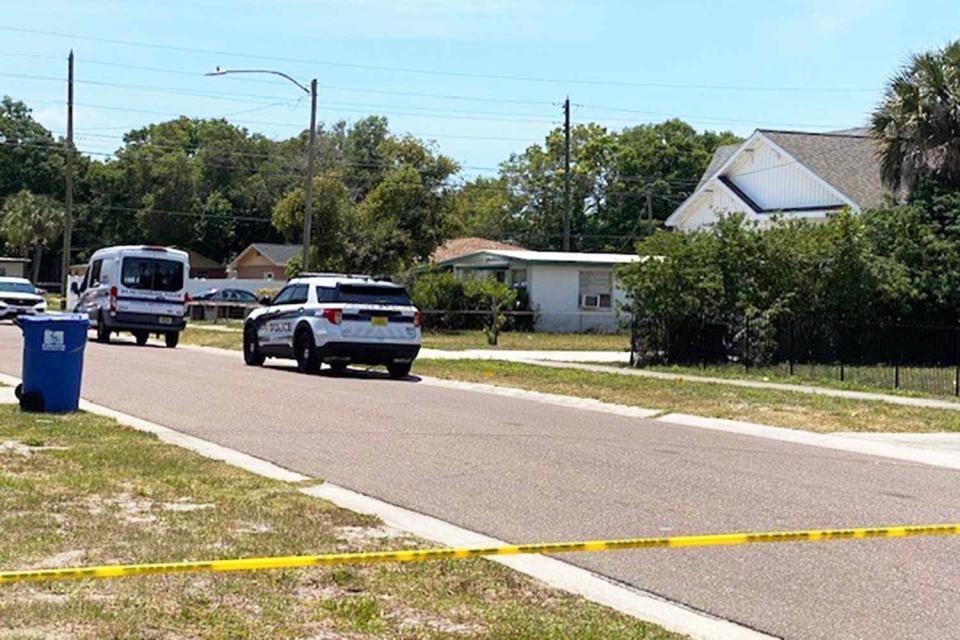 <p>St. Petersburg Police Department/Facebook</p> Site of the fatal shooting of 11-year-old Amir Williams in Florida