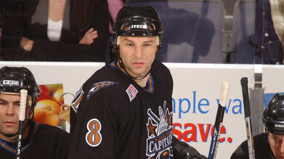 Dmitri Khristich spent 12 seasons in the NHL, with most coming as a member of the Washington Capitals.  (Photo by Mitchell Layton/Getty Images)