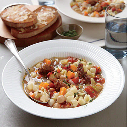 Chickpea and Sausage Minestrone