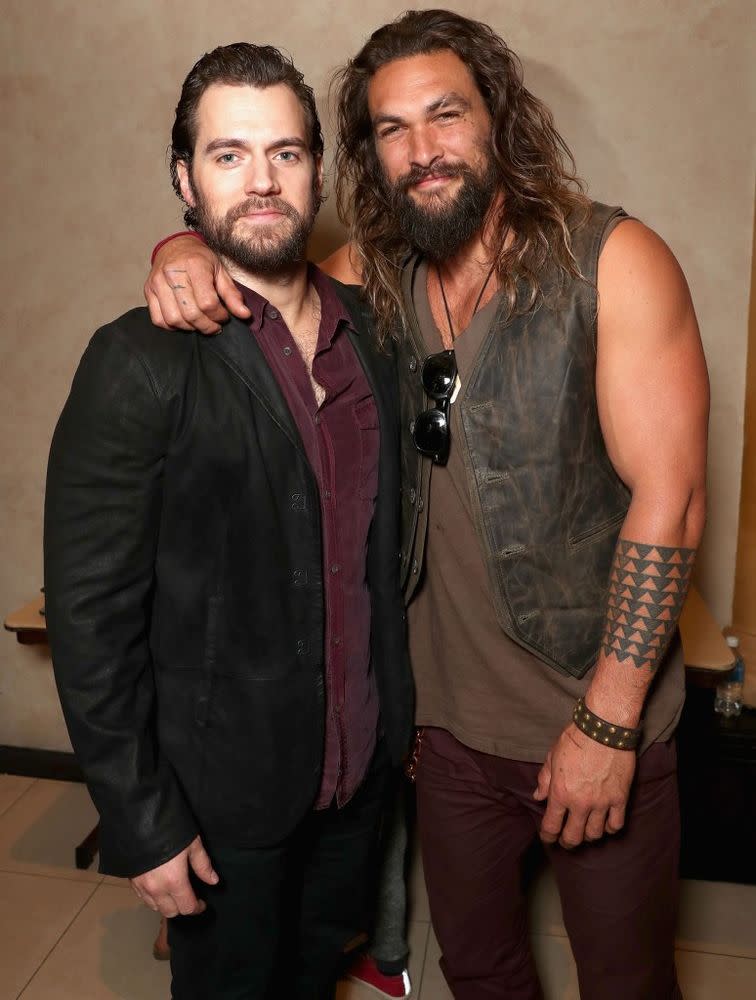 Henry Cavill and Jason Momoa