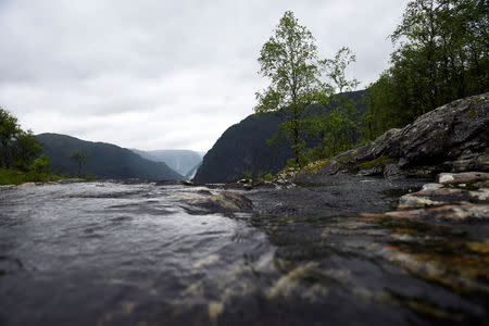 A stream outside Bjordal in Norway, July 31, 2018. Picture taken July 31, 2018. REUTERS/Clodagh Kilcoyne