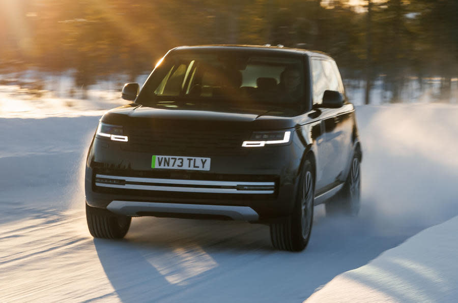 Range Rover Electric front quarter