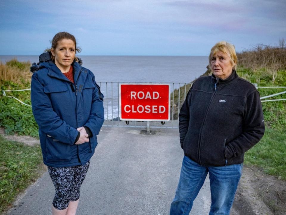 Residents Nicola Bayless (left) and Bryony Nierop-Reading. (SWNS)