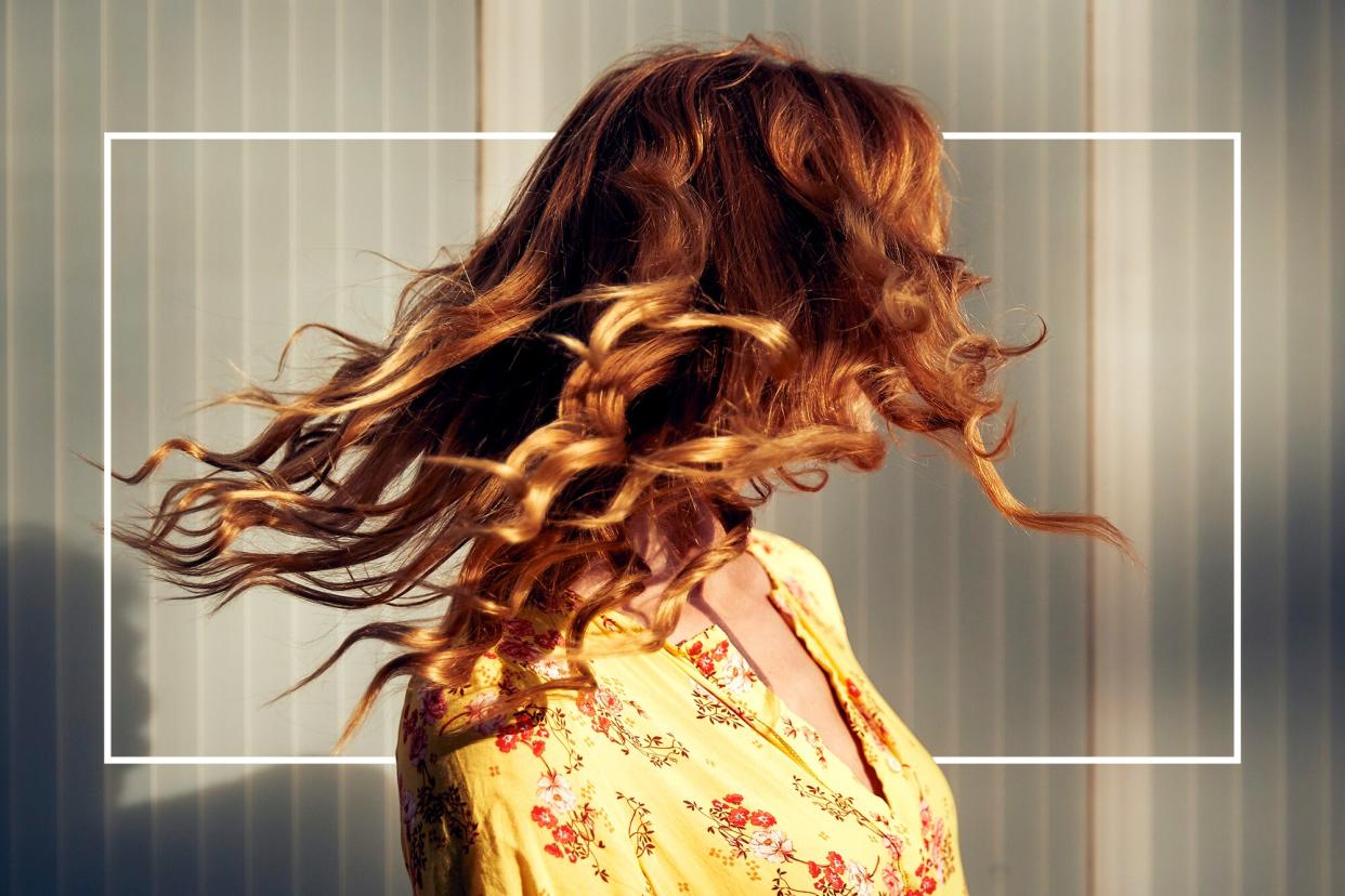 Woman With Curly Hair