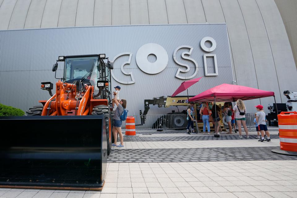 Youngsters enjoyed the recent "The Science of Big Machines" event at COSI, which is part of the Museums for All initiative.
