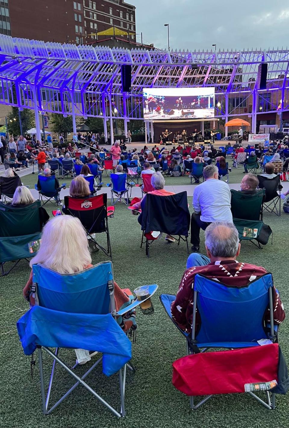 Attendance was high on Friday during the second and final day of the new Downtown Canton Music Fest at Centennial Plaza.