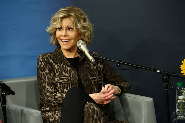 Jane Fonda expresses regret about getting plastic surgery in her HBO documentary, saying she wishes she were “braver.” (Photo: Astrid Stawiarz/Getty Images for SiriusXM)