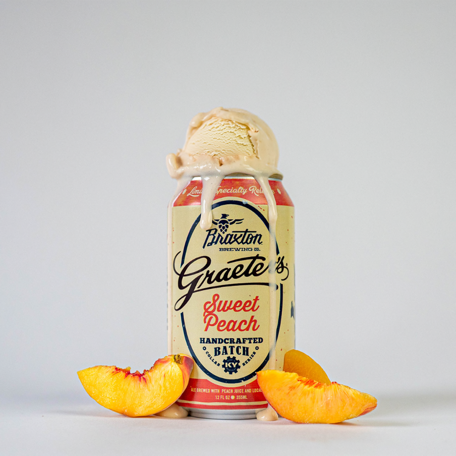 Braxton Brewing Co. and Graeter’s Ice Cream will release a Graeter’s Peach Kolsch on Saturday, June 17. The limited-edition craft brew is a cross between Graeter’s Peach Ice Cream and Braxton’s iconic brewed ale.