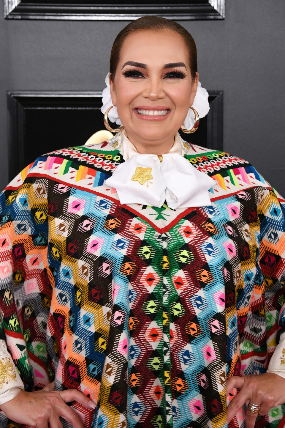 LOS ANGELES, CALIFORNIA - FEBRUARY 10: Aida Cuevas attends the 61st Annual GRAMMY Awards at Staples Center on February 10, 2019 in Los Angeles, California. (Photo by Jon Kopaloff/Getty Images)