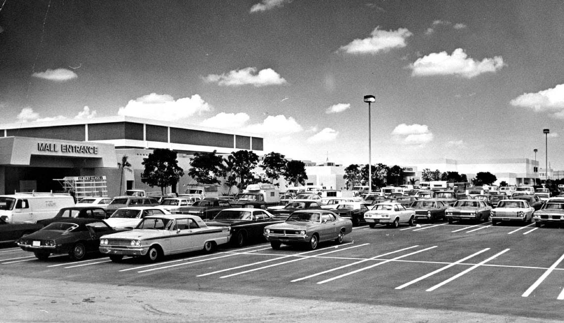 Westland Mall, near the Palmetto Expressway in Hialeah in the 1970s.