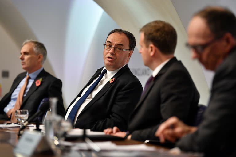 El gobernador del Banco de Inglaterra Andrew Bailey manifestó que se siente "indefenso" frente a la inflación en ese país. (Justin Tallis/Pool via AP, File)