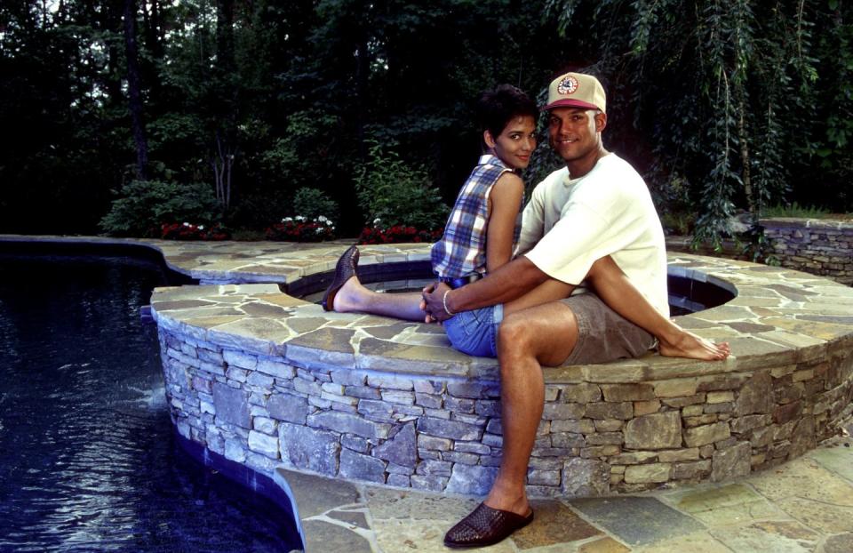 Halle Berry and David Justice